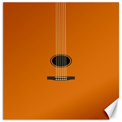 Minimalism Art Simple Guitar Canvas 12  X 12   by Mariart