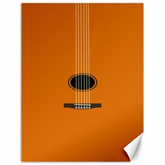 Minimalism Art Simple Guitar Canvas 12  X 16   by Mariart