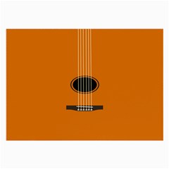 Minimalism Art Simple Guitar Large Glasses Cloth (2-side) by Mariart