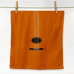 Minimalism Art Simple Guitar Face Towel by Mariart