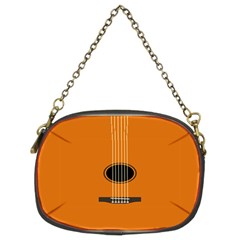 Minimalism Art Simple Guitar Chain Purses (two Sides)  by Mariart