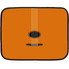 Minimalism Art Simple Guitar Fleece Blanket (mini) by Mariart