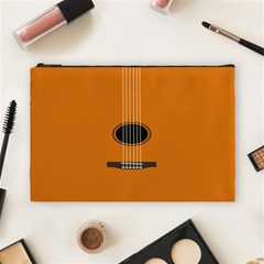 Minimalism Art Simple Guitar Cosmetic Bag (large)  by Mariart