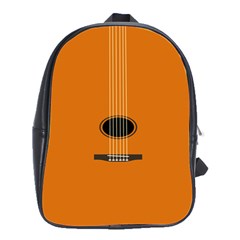 Minimalism Art Simple Guitar School Bags(large)  by Mariart