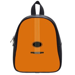 Minimalism Art Simple Guitar School Bags (small)  by Mariart