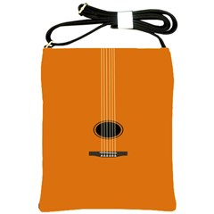 Minimalism Art Simple Guitar Shoulder Sling Bags by Mariart