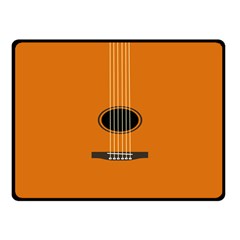 Minimalism Art Simple Guitar Fleece Blanket (small) by Mariart