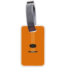 Minimalism Art Simple Guitar Luggage Tags (one Side)  by Mariart