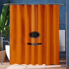 Minimalism Art Simple Guitar Shower Curtain 60  X 72  (medium)  by Mariart