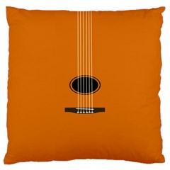 Minimalism Art Simple Guitar Large Cushion Case (two Sides) by Mariart