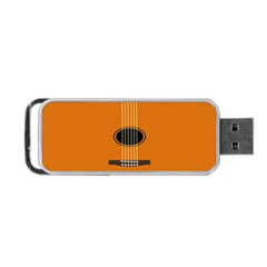 Minimalism Art Simple Guitar Portable Usb Flash (one Side) by Mariart