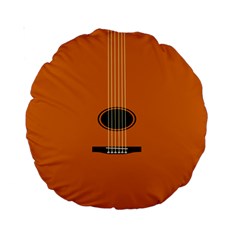 Minimalism Art Simple Guitar Standard 15  Premium Round Cushions by Mariart