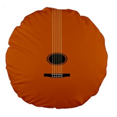 Minimalism Art Simple Guitar Large 18  Premium Round Cushions by Mariart