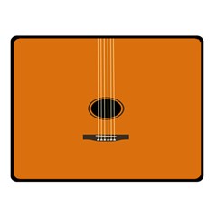 Minimalism Art Simple Guitar Double Sided Fleece Blanket (small)  by Mariart