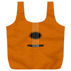 Minimalism Art Simple Guitar Full Print Recycle Bags (l)  by Mariart