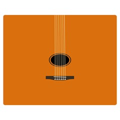 Minimalism Art Simple Guitar Double Sided Flano Blanket (medium)  by Mariart