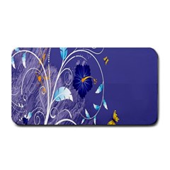 Flowers Butterflies Patterns Lines Purple Medium Bar Mats by Mariart