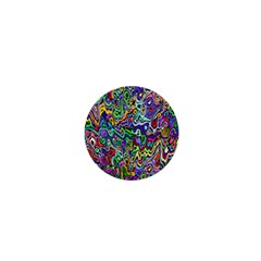 Colorful Abstract Paint Rainbow 1  Mini Buttons