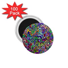 Colorful Abstract Paint Rainbow 1 75  Magnets (100 Pack)  by Mariart