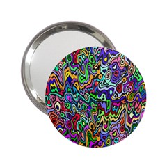 Colorful Abstract Paint Rainbow 2 25  Handbag Mirrors