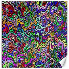 Colorful Abstract Paint Rainbow Canvas 12  X 12   by Mariart