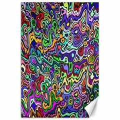 Colorful Abstract Paint Rainbow Canvas 24  X 36  by Mariart