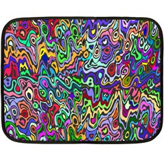 Colorful Abstract Paint Rainbow Fleece Blanket (mini) by Mariart