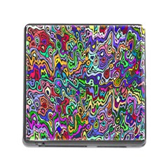 Colorful Abstract Paint Rainbow Memory Card Reader (square) by Mariart