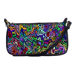 Colorful Abstract Paint Rainbow Shoulder Clutch Bags by Mariart