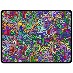 Colorful Abstract Paint Rainbow Fleece Blanket (large)  by Mariart