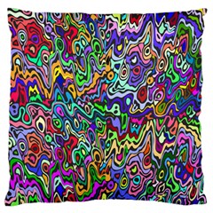 Colorful Abstract Paint Rainbow Standard Flano Cushion Case (two Sides) by Mariart