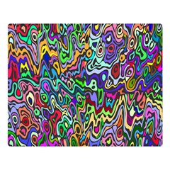 Colorful Abstract Paint Rainbow Double Sided Flano Blanket (large)  by Mariart