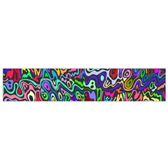 Colorful Abstract Paint Rainbow Flano Scarf (small) by Mariart