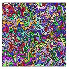 Colorful Abstract Paint Rainbow Large Satin Scarf (square) by Mariart