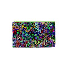 Colorful Abstract Paint Rainbow Cosmetic Bag (xs) by Mariart