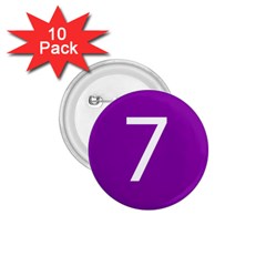 Number 7 Purple 1 75  Buttons (10 Pack) by Mariart