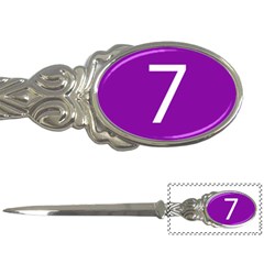 Number 7 Purple Letter Openers