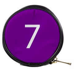 Number 7 Purple Mini Makeup Bags by Mariart