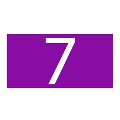 Number 7 Purple Satin Wrap by Mariart