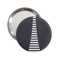 Minimalist Stairs White Grey 2 25  Handbag Mirrors by Mariart