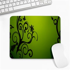 Illustration Wallpaper Barbusak Leaf Green Large Mousepads by Mariart