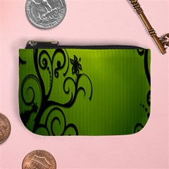 Illustration Wallpaper Barbusak Leaf Green Mini Coin Purses by Mariart