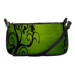 Illustration Wallpaper Barbusak Leaf Green Shoulder Clutch Bags by Mariart