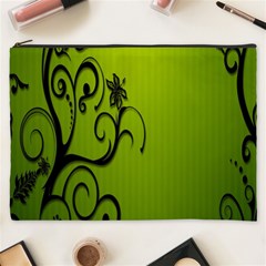 Illustration Wallpaper Barbusak Leaf Green Cosmetic Bag (xxxl)  by Mariart