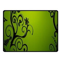 Illustration Wallpaper Barbusak Leaf Green Double Sided Fleece Blanket (small)  by Mariart