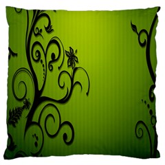 Illustration Wallpaper Barbusak Leaf Green Standard Flano Cushion Case (two Sides) by Mariart