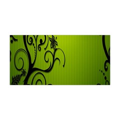 Illustration Wallpaper Barbusak Leaf Green Yoga Headband