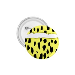 Leopard Polka Dot Yellow Black 1 75  Buttons by Mariart