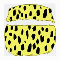 Leopard Polka Dot Yellow Black Medium Glasses Cloth