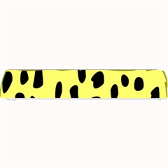 Leopard Polka Dot Yellow Black Small Bar Mats by Mariart